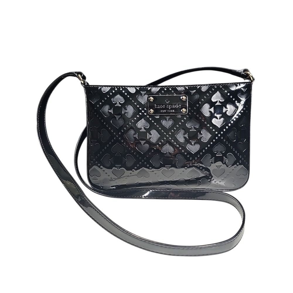 Kate Spade embossed patent leather crossbody